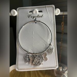 Silver Butterfly Charm Bracelet